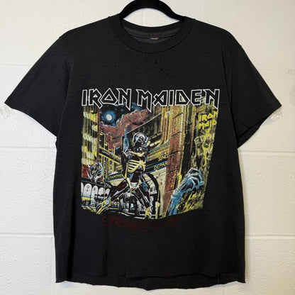80's Iron Maiden Somewhere in Time T-shirt Sz M (B358)