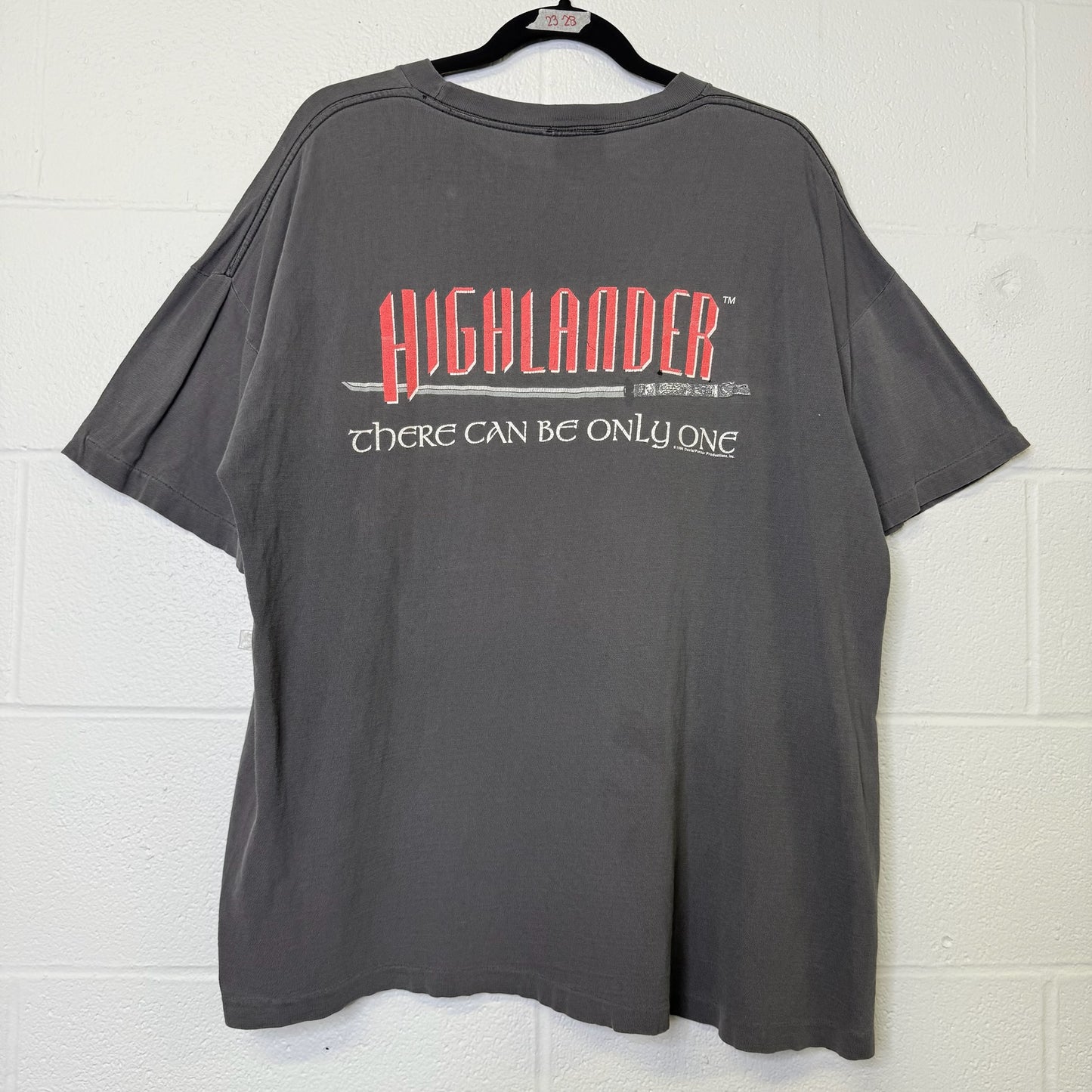 90's Highlander Movie Promo T-shirt Sz XL (B594)