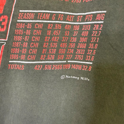 90s Michael Jordan Chicago Bulls NBA Nutmeg Player Card