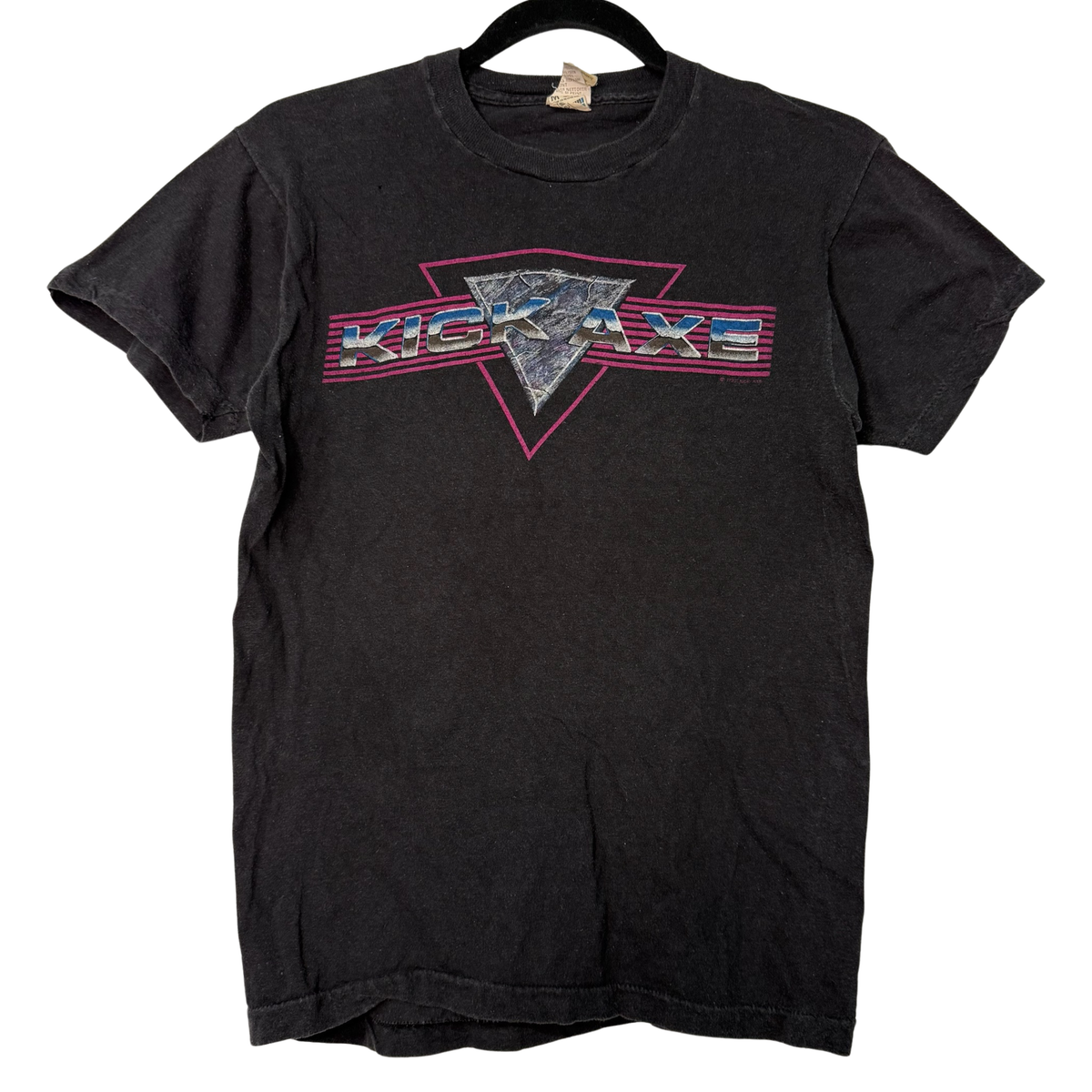 1985 Kick Axe Band T-Shirt Sz M