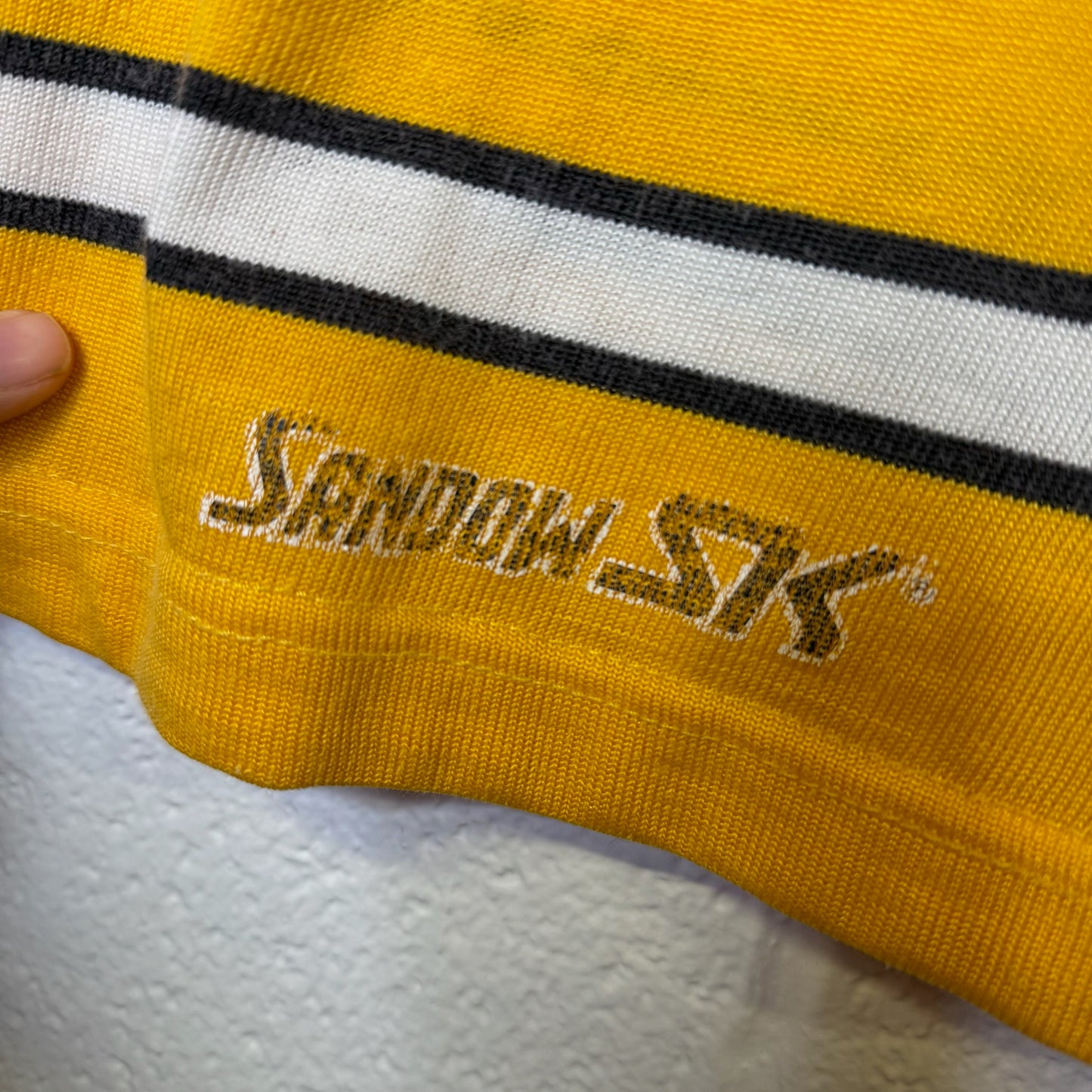 80s Boston Bruins Sandowknit Hockey NHL Jersey Sz M