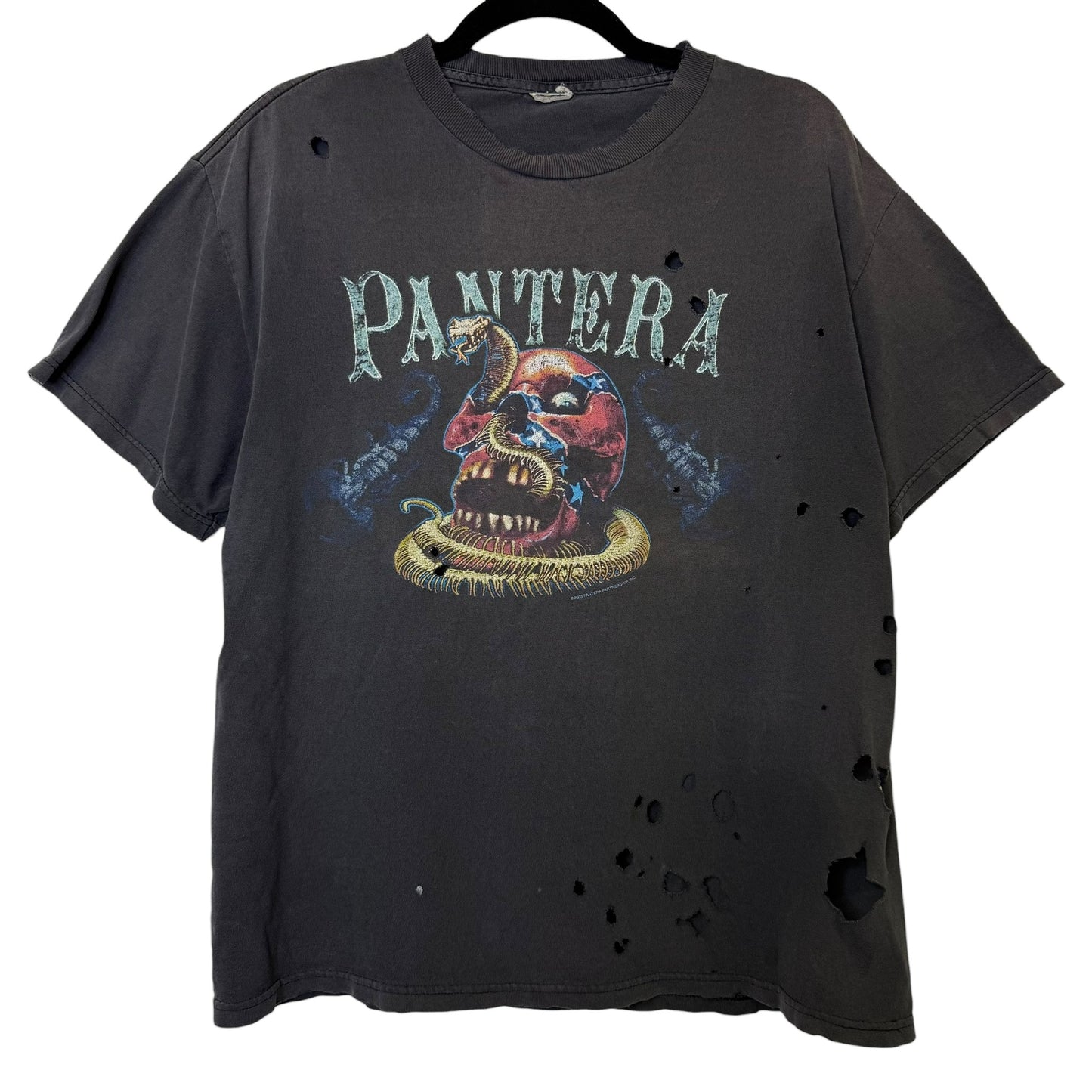 2003 Pantera T-shirt Distressed Sz L (B350)