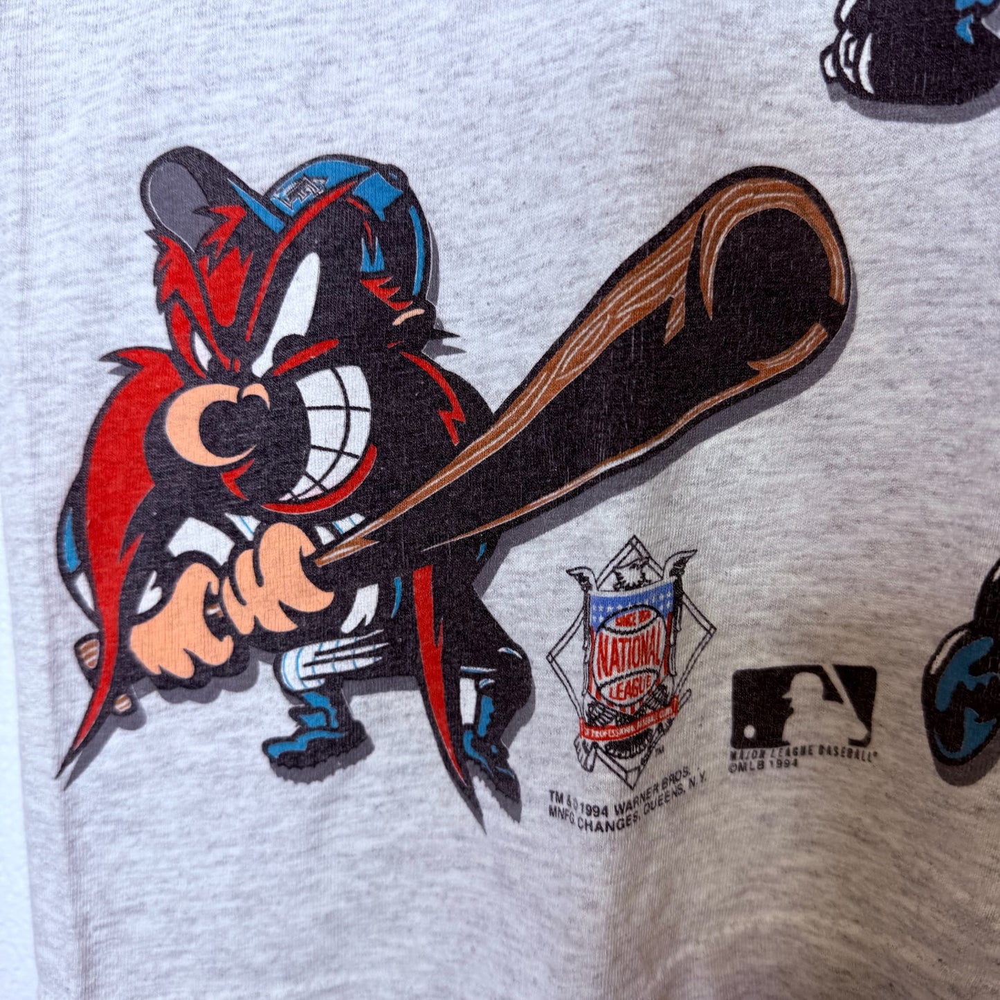 1994 Florida Marlins Looney Tunes MLB T-shirt Sz L (B2388)