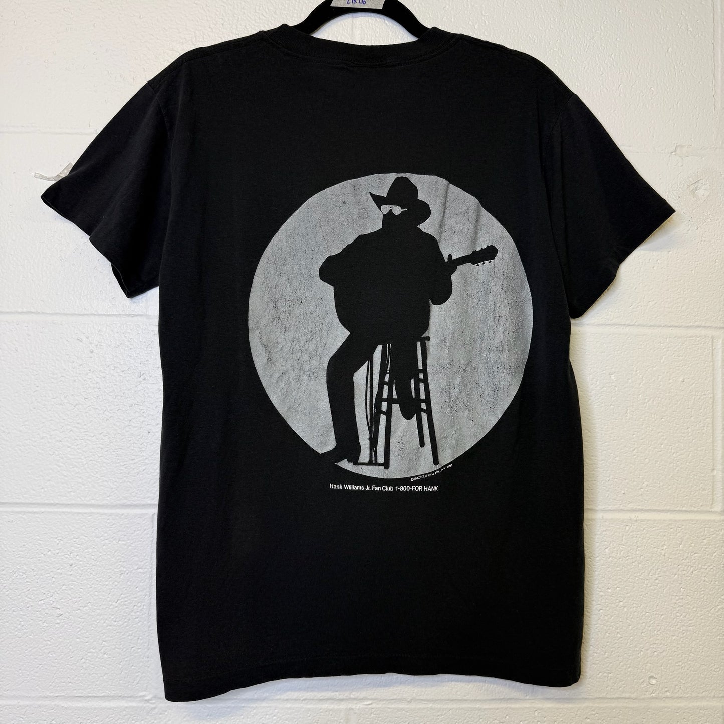 1990 Hank Williams Jr Lone Wolf Tour Sz L (B403)