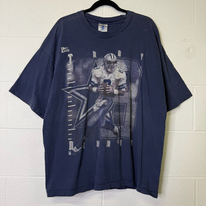 1995 Dallas Cowboys Troy Aikman NFL T-shirt Sz 2XL (B1612)