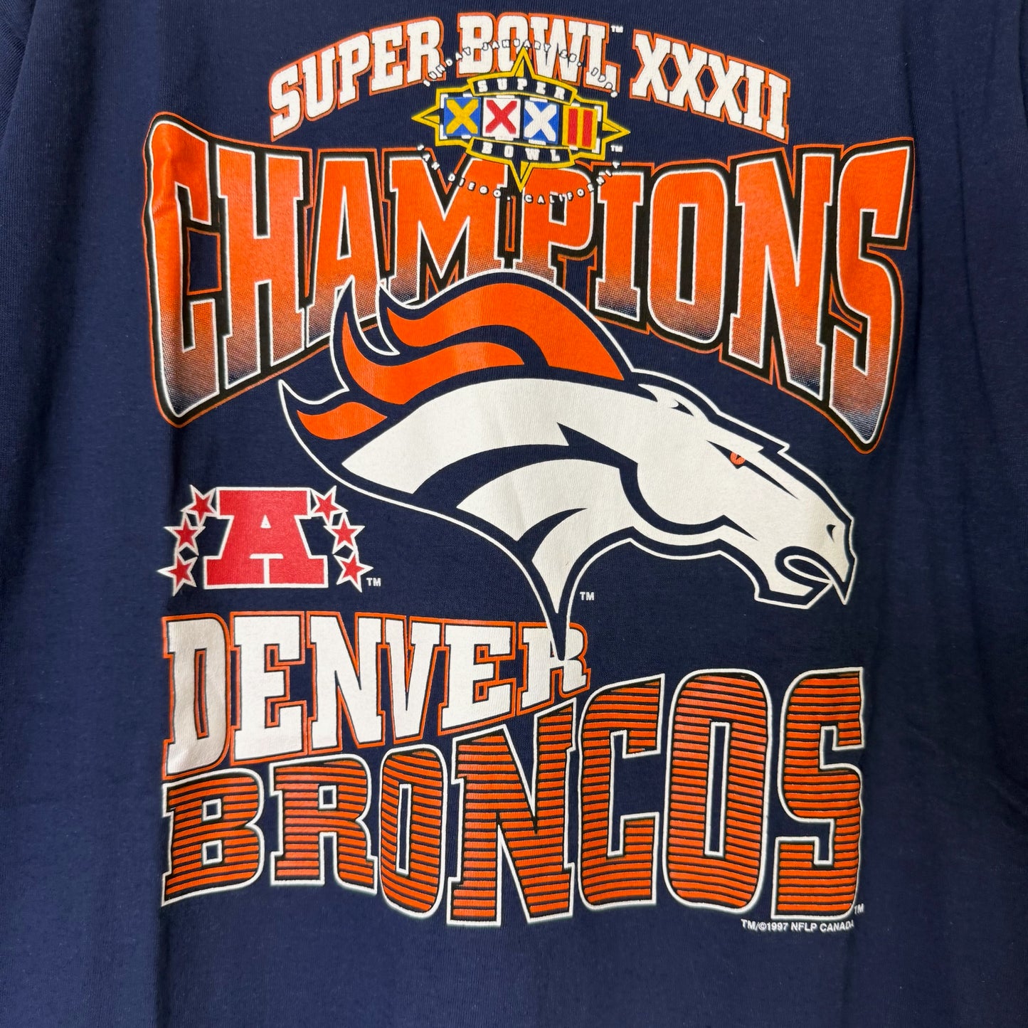 1997 Denver Broncos NFL T-shirt Sz L (B1640) NWT