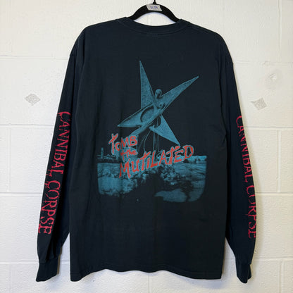 2002 Cannibal Corpse Band Long Sleeve T-shirt Sz L (A6360)