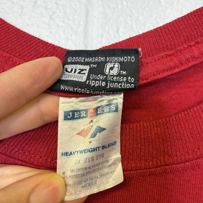 2002 Naruto Anime TV T-shirt Sz 2XL (B636)