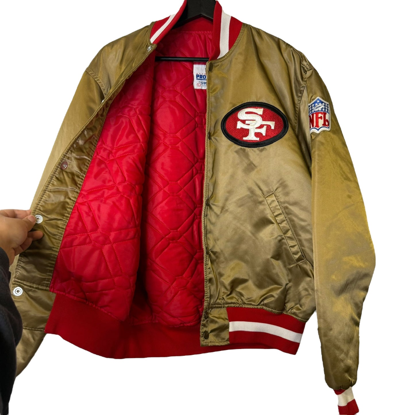 90s San Francisco 49ers NFL Satin Starter Jacket