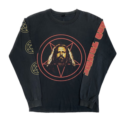 2001 Rob Zombie Inverted Pentagram LS T-shirt Sz L (L560)