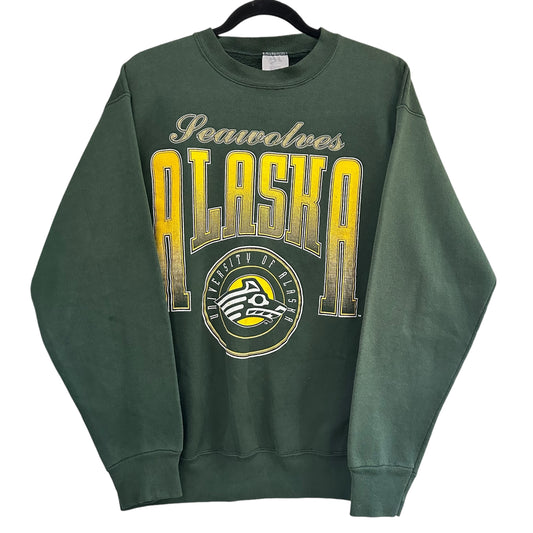 90s University of Alaska Crewneck Sz L (A4365)