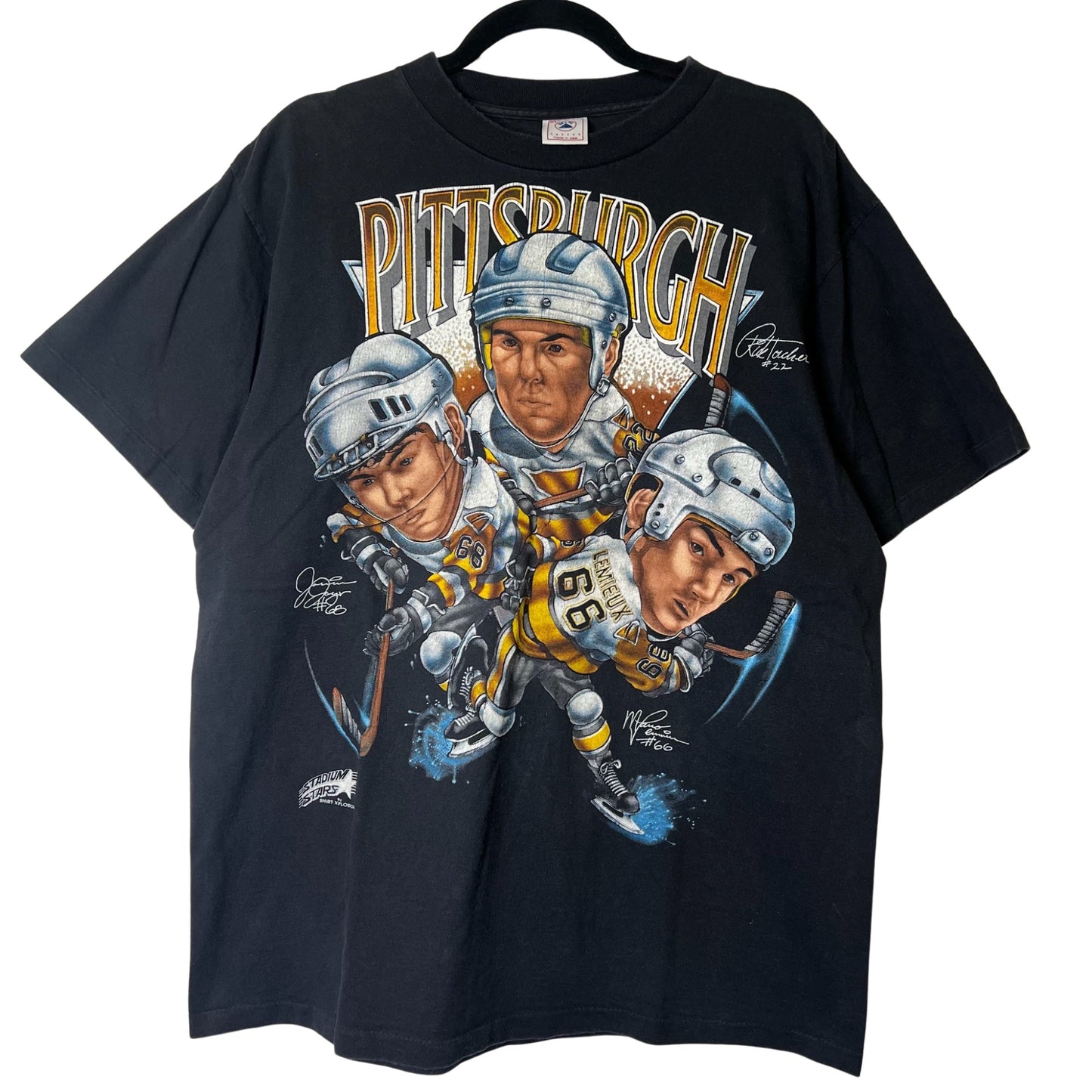 90s Pittsburgh Penguins NHL T-shirt Sz XL (B2432)
