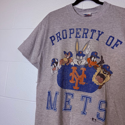 1991 New York Mets Tunes Looney Tunes NFL T-Shirt (B2337)