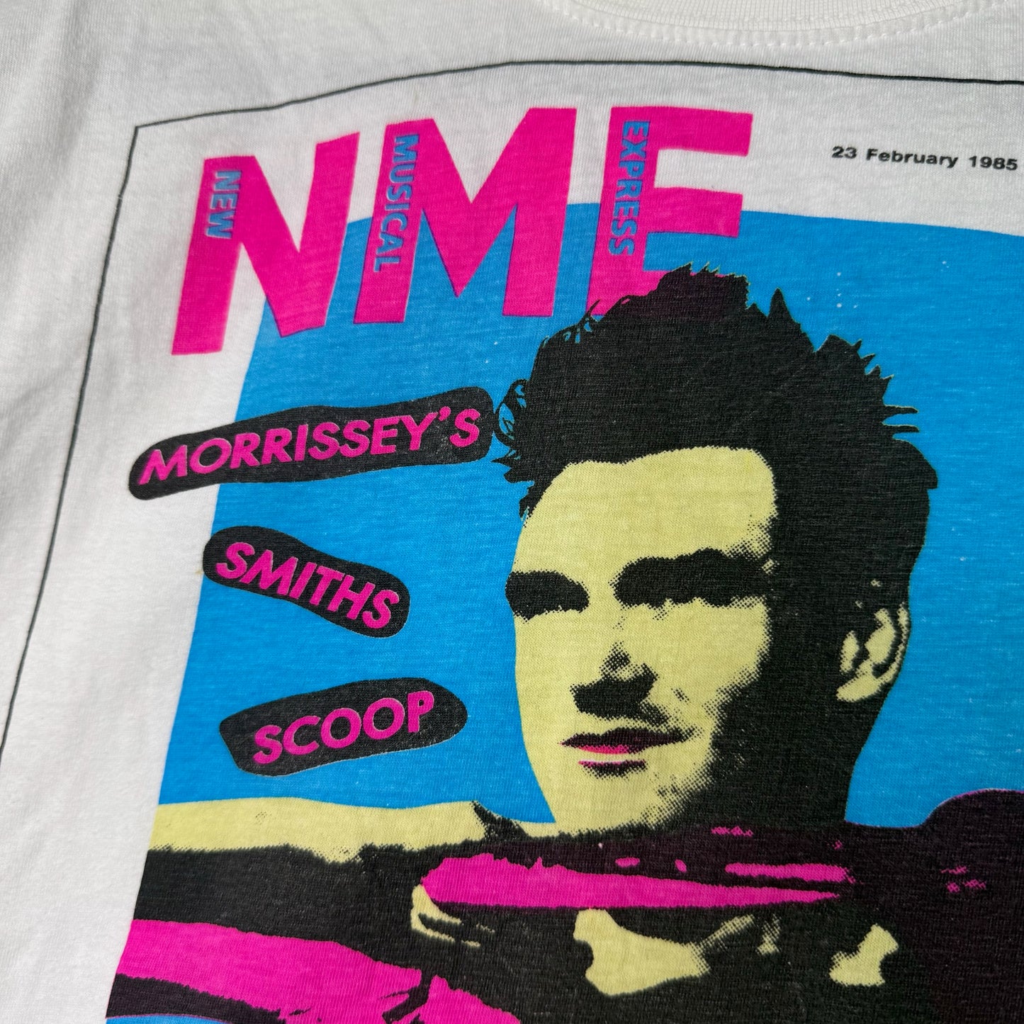 1990 New Musical Express Morrissey Band T-Shirt Sz XL