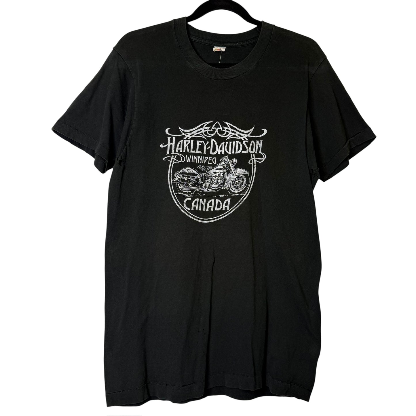 90's Harley Davidson Winnipeg Canada T-Shirt Sz L (B1399)