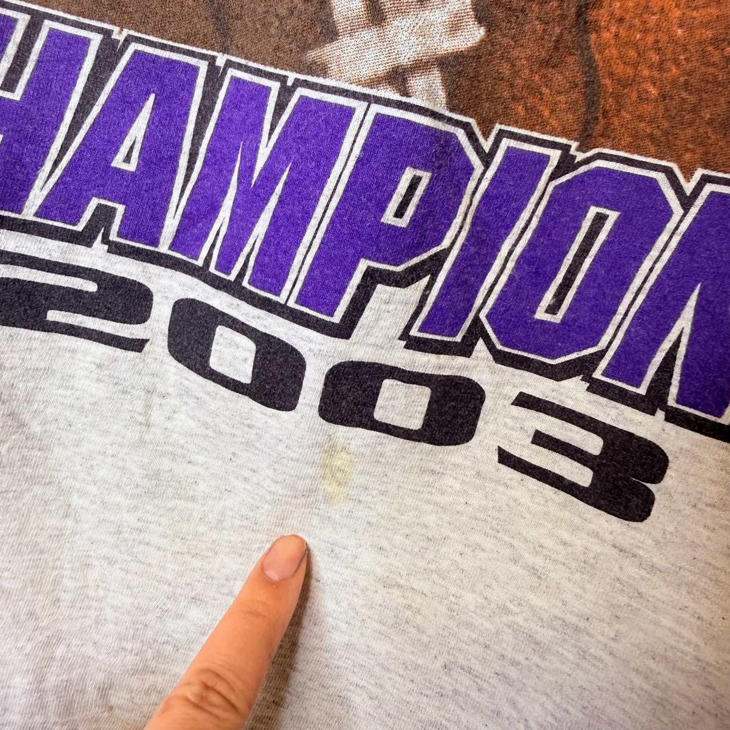 2003 LSU Tigers NCAA Champions Long Sleeve Sz XL (B2400)