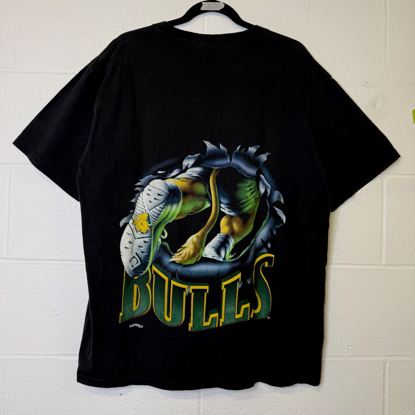 90's Nutmeg Breakthrough USF Bulls T-Shirt Sz (B2587)