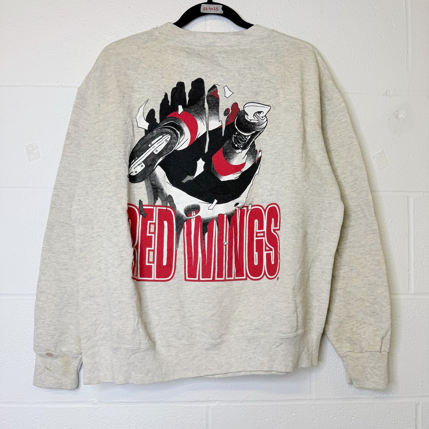 90s Detroit Red Wings Nutmeg Breakthrough Crewneck Sz L (B2074)