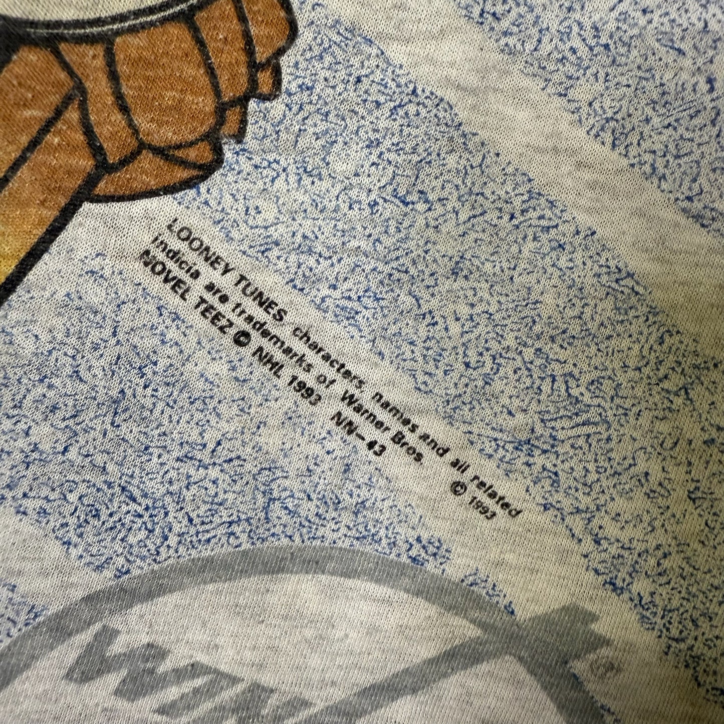 1992 Taz Winnipeg Jets NHL T-Shirt Sz XL (B679)