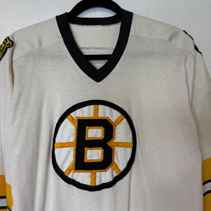 80s Boston Bruins Sandowknit Hockey NHL Jersey Sz M