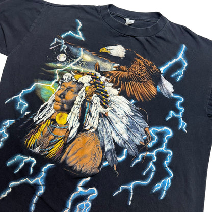 90s Chief American Thunder T-shirt Size L (A5675)