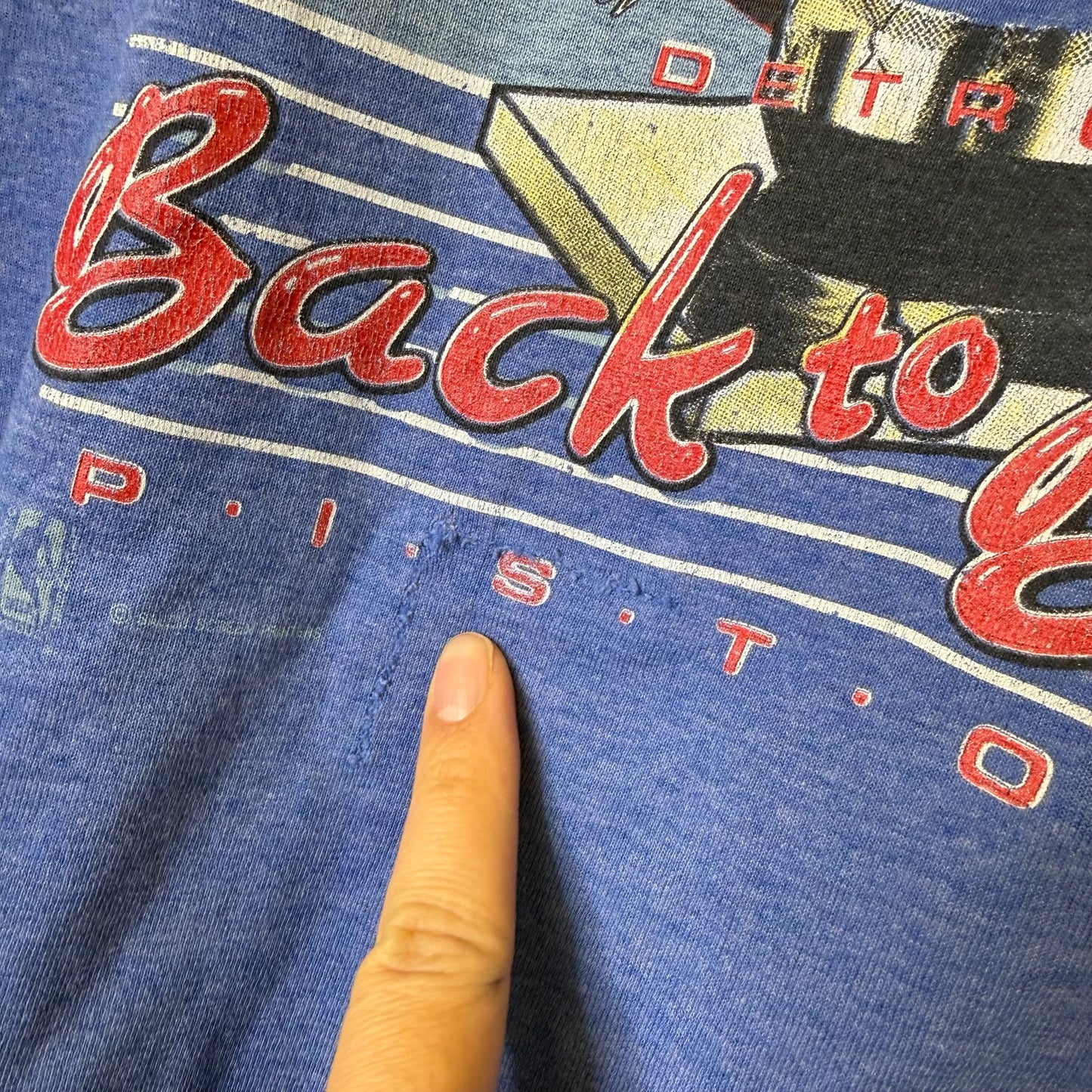 1990 Detroit Pistons Salem NBA T-Shirt Sz XL (B2190)