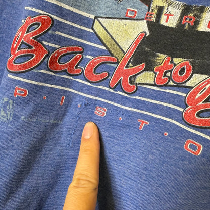 1990 Detroit Pistons Salem NBA T-Shirt Sz XL (B2190)