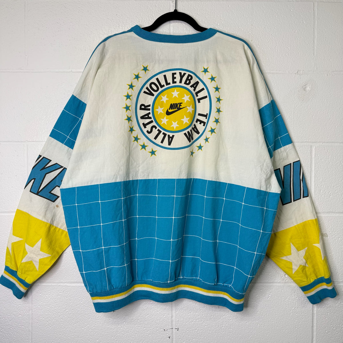 90s Nike Volleyball AOP Crewneck Sz XL