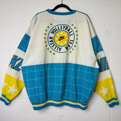 90s Nike Volleyball AOP Crewneck Sz XL