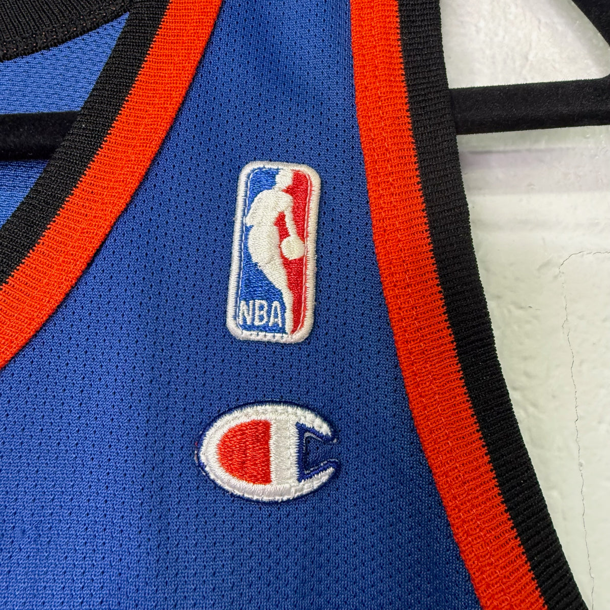 90s New York Knicks Patrick Ewing NBA Champion Jersey Sz 48