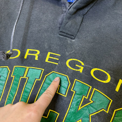 90s Oregon Ducks NCAA Starter Hoodie Sz L (B2464)