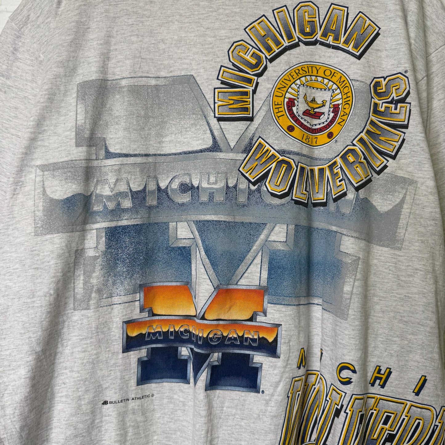 90's Michigan Wolverines Bulletin NCAA T-shirt Sz 2XL (B1666)