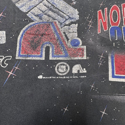 1994 Quebec Nordiques Bulletin Atheltics T-Shirt Sz 2XL (A6024)