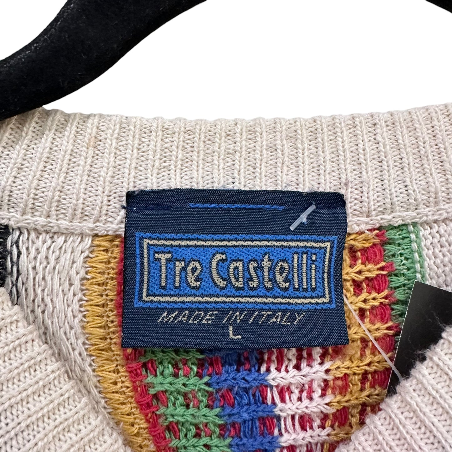 90's Coogi Style Tre Castillo Italy Knit Sweater Sz L (A7526)