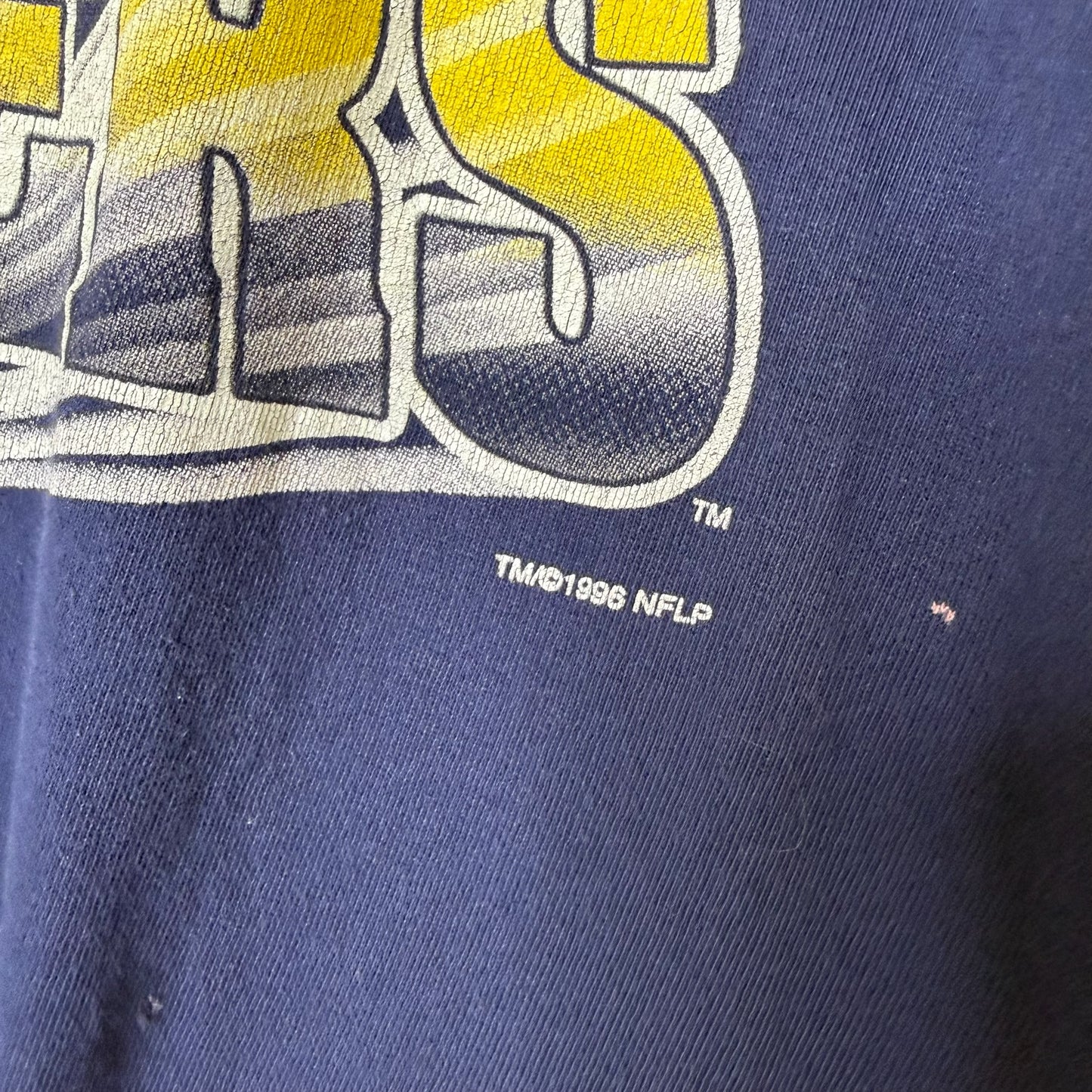 1996 Chargers T-shirt Sz L (B1034)