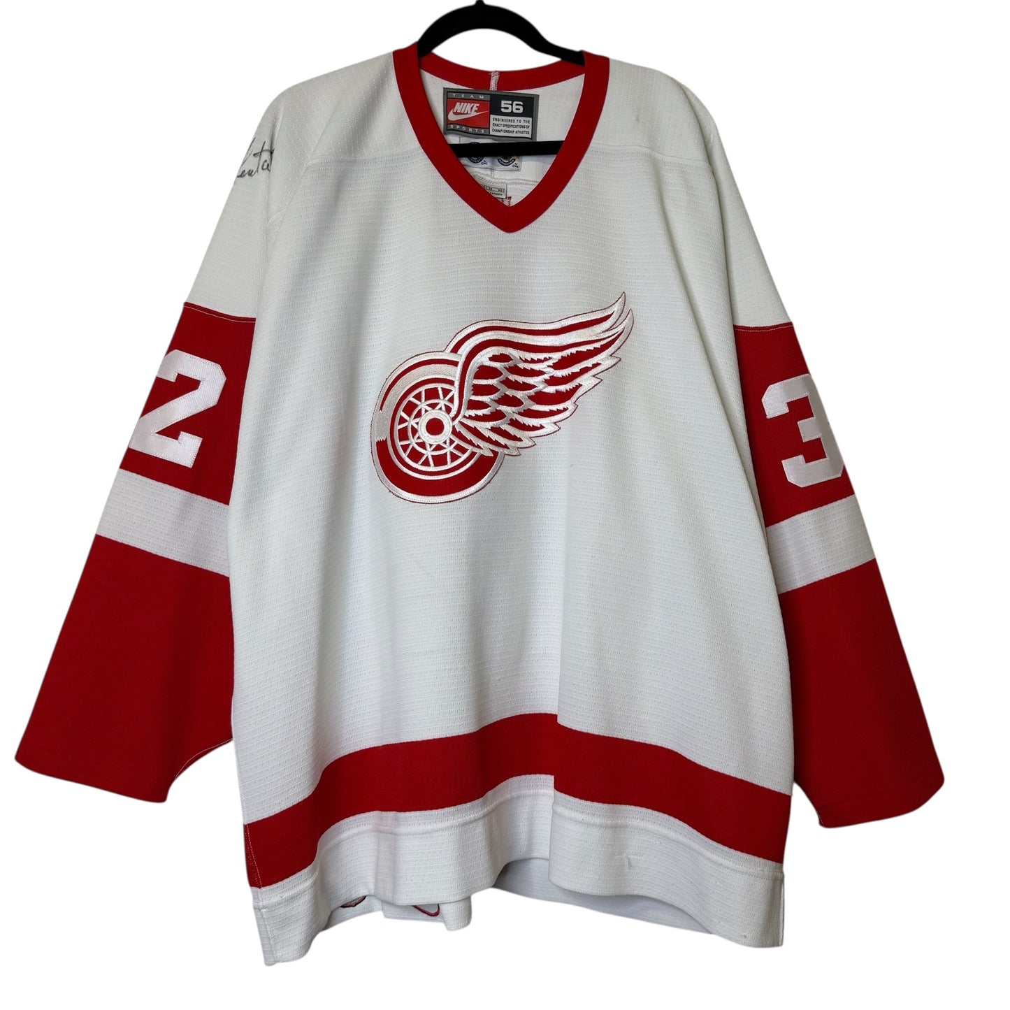 90s Detroit Red Wings CCM Jersey Signed Sz XL (Hextall)