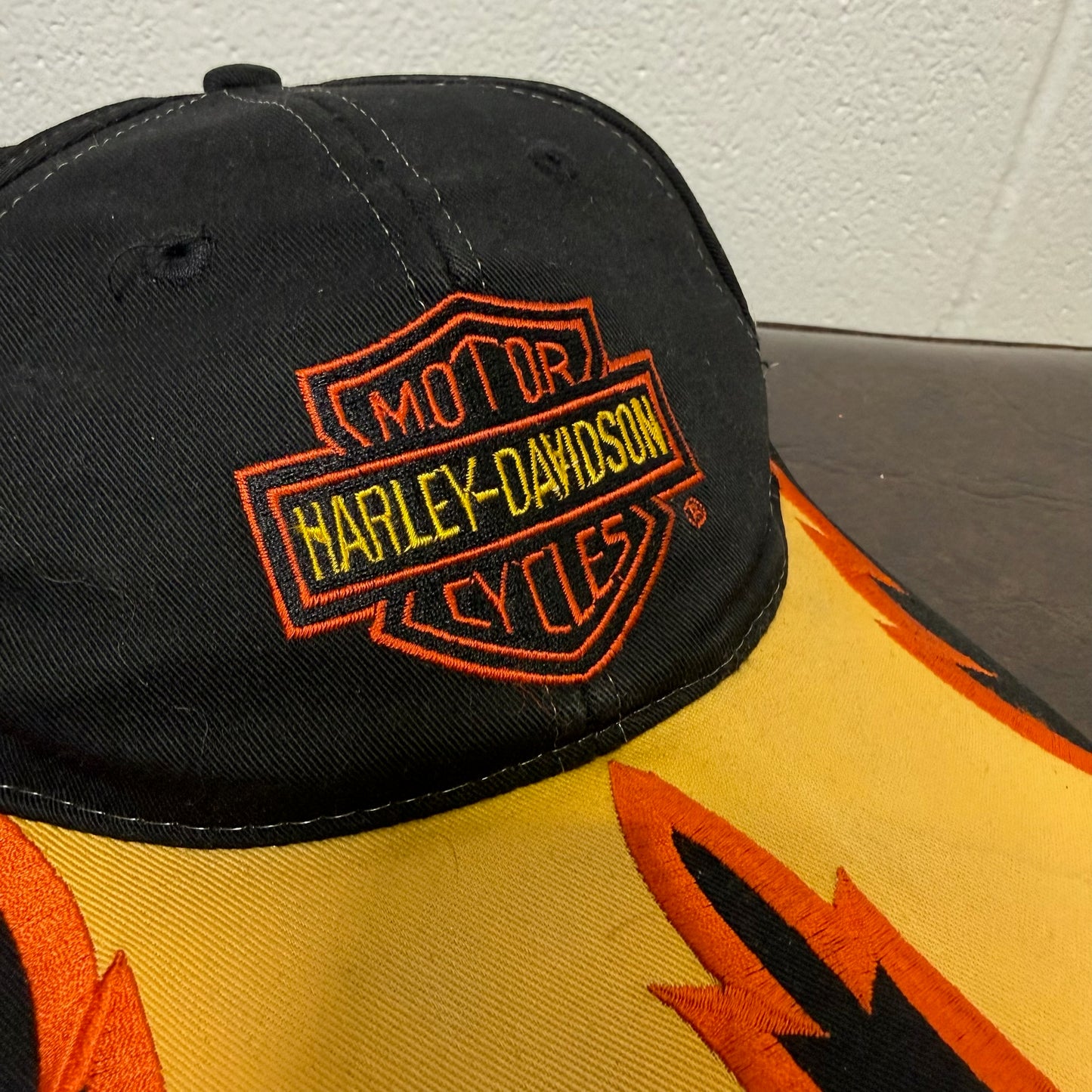 90s Harley Davidson SnapBack Flames Hat