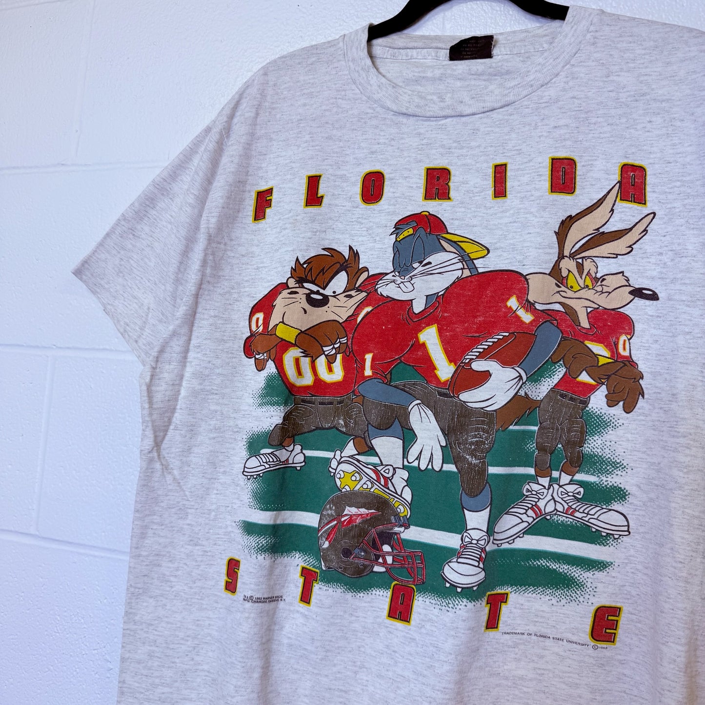 90s Florida State FSU Looney Tunes Taz T-shirt Sz L (B2466)