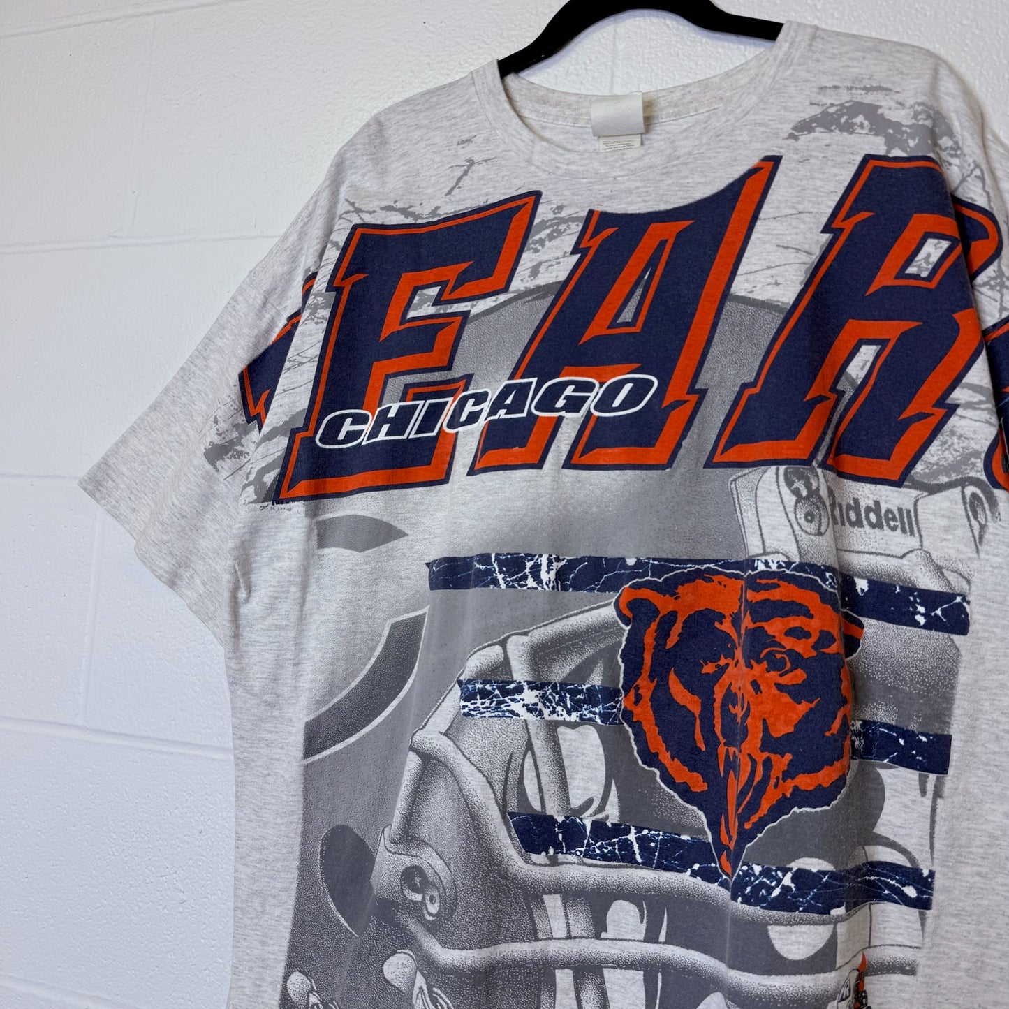 90s Chicago Bears AOP T-Shirt Sz XL (B2545)