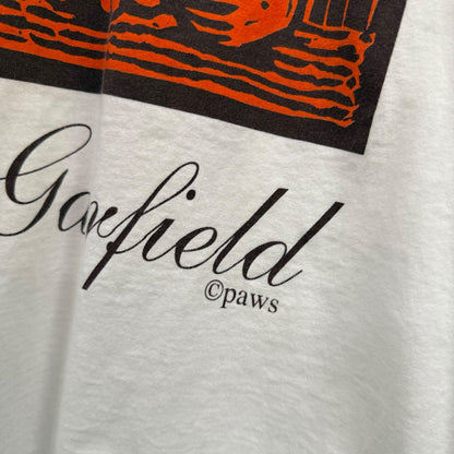 90s Van Garfield Art Cartoon T-Shirt Sz M (B1181)