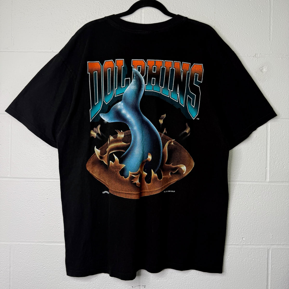 1994 Miami Dolphins Nutmeg NFL Breakthrough T-Shirt Sz L
