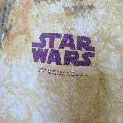 1997 Star Wars Movie Tusken Raider All Over Print T-shirt Sz XL (B2544)