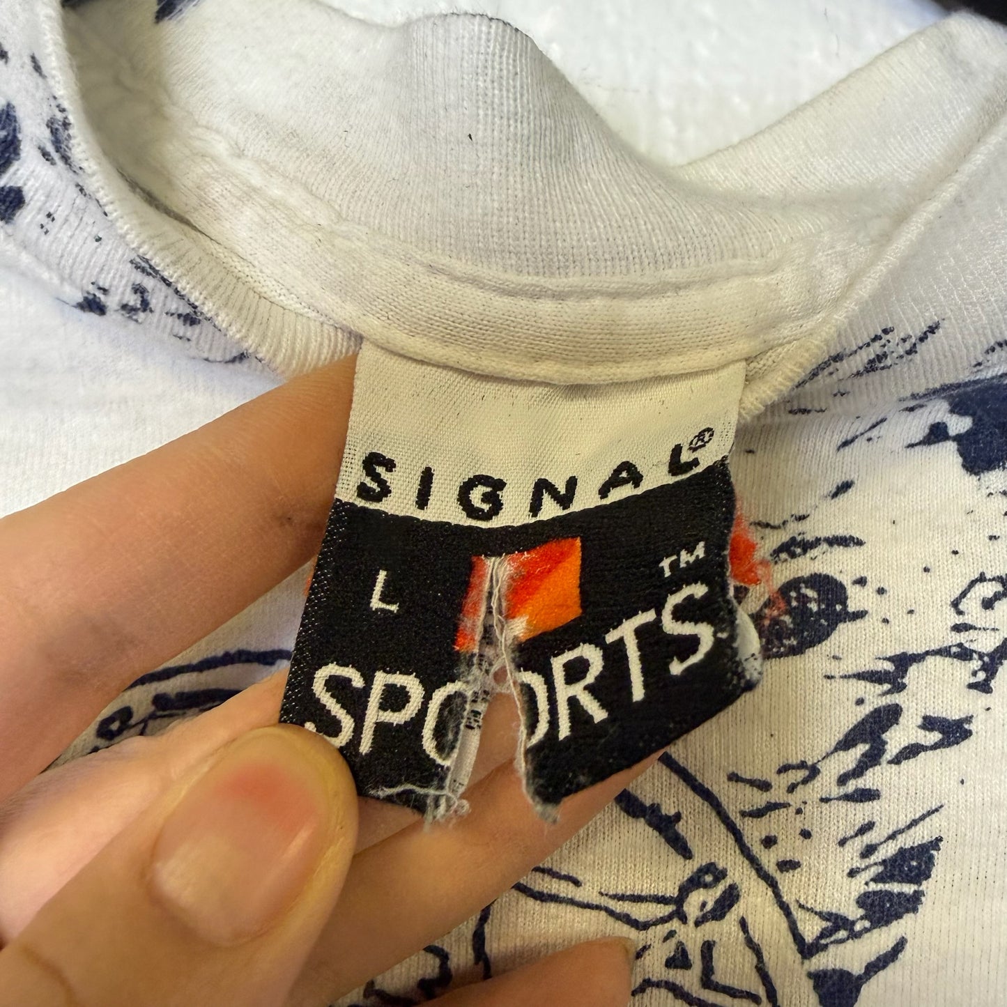 90's Georgetown Hoyas NCAA T-Shirt Sz L (B2167)