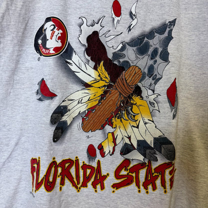 90s Florida State FSU Nutmeg Breakthrough T-shirt Sz L (B2523)