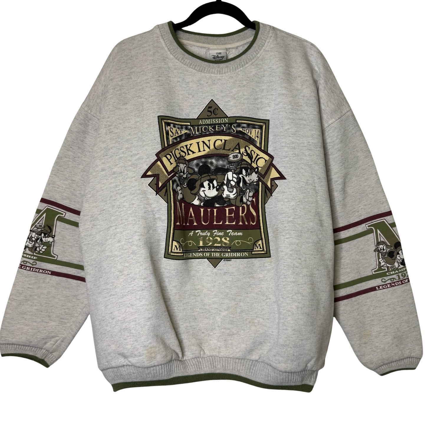 90's Disney Pigskin Classic Mickey Mouse Crewneck (B2455)