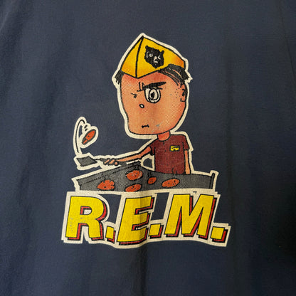1994 R.E.M. Burger Flipper T-Shirt Sz L (B1722)