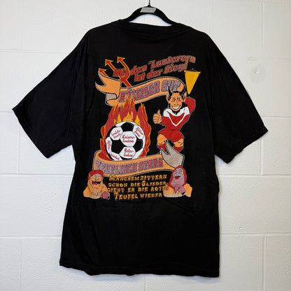 90's Kaiserlautern Red Devils Futbol T-Shirt Sz XL (A6357)