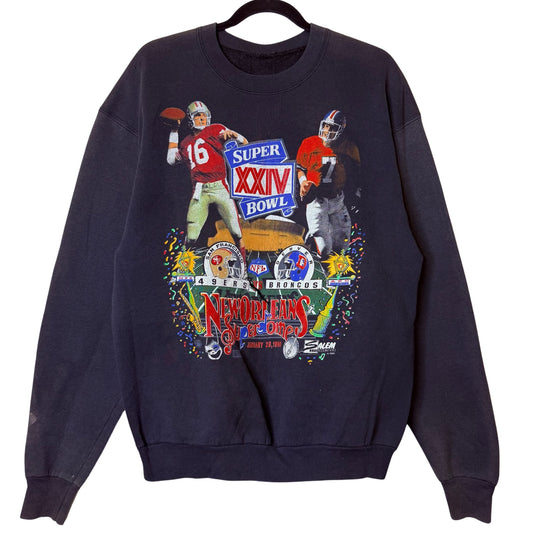 1990 Broncos vs 49ers NFL Superbowl Champs Crewneck (B2388)