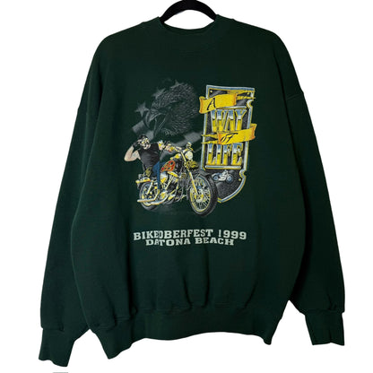 1999 Biketober Fest Dayton Beach Crewneck Sz XL (B1907)