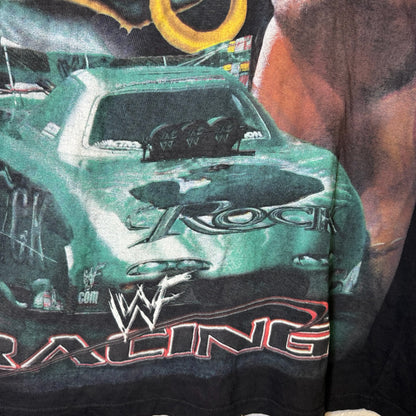 2000s The Rock NASCAR AOP WWF T-Shirt Sz 2XL (B2148)